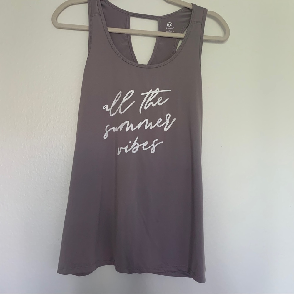 GRAY WORKOUT TANK TOP